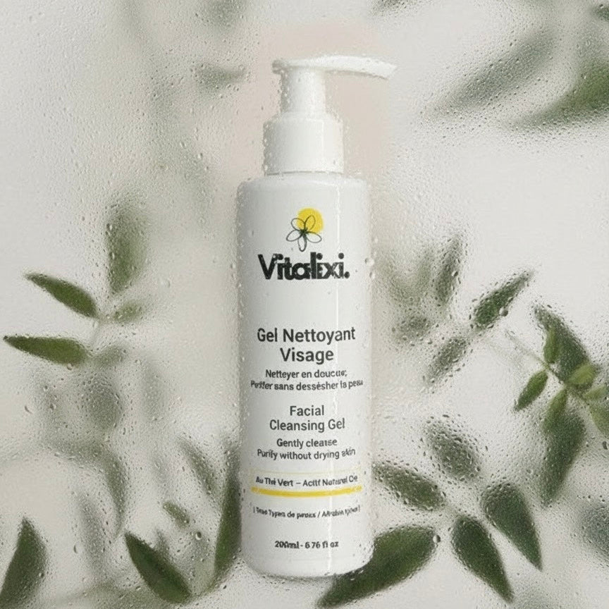 Gel Nettoyant Visage Vitalixi – Nettoyage Doux & Équilibrant